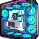 Nouvelle tour PC FOIFKIN F300 ATX avec 7 ventilateurs ARGB et support pour rad 360 mm.