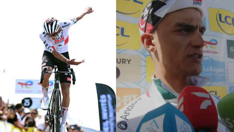 Tour Auvergne-Rhône-Alpes : Isaac Del Toro souligne les risques pris par le peloton.