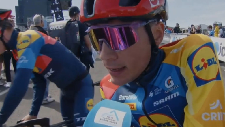 Tour Auvergne-Rhône-Alpes : Juan Ayuso admet son erreur après une chute.