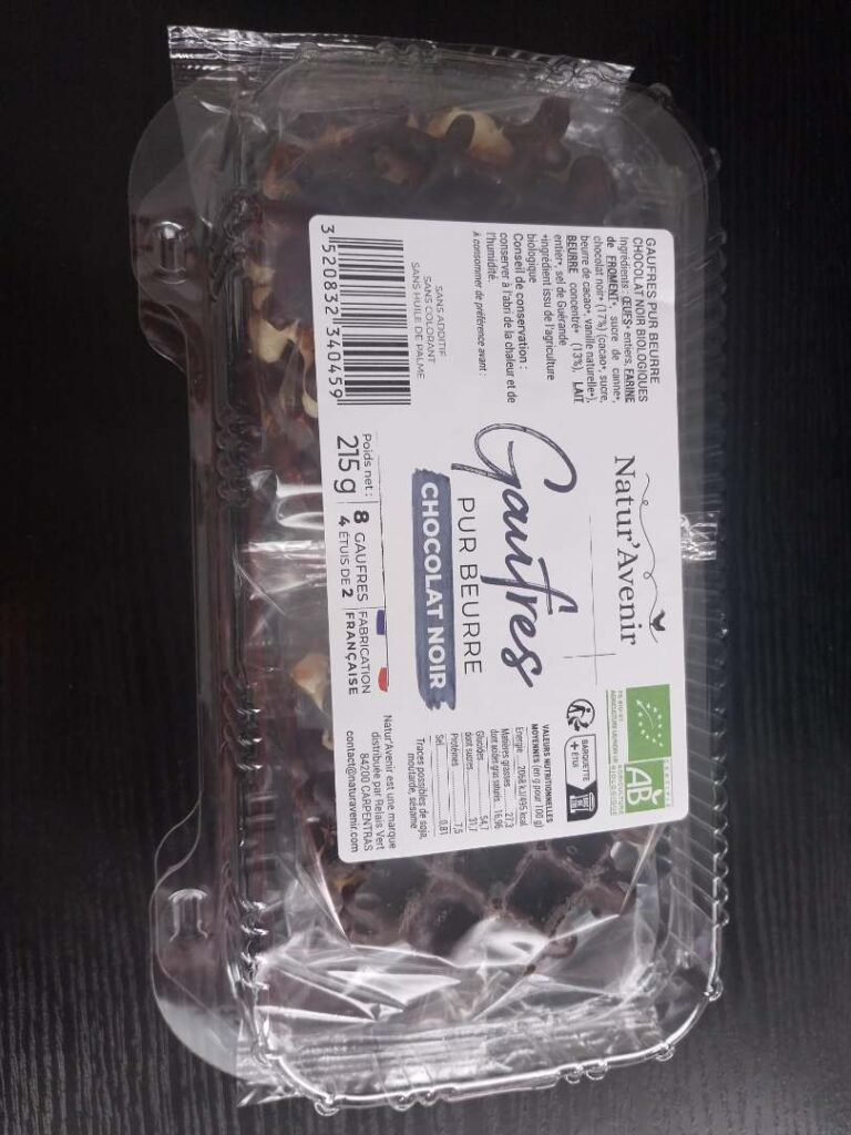Rappel Consommateur – Détail Gaufres Pur beurre chocolat noir Latour Relais Vert