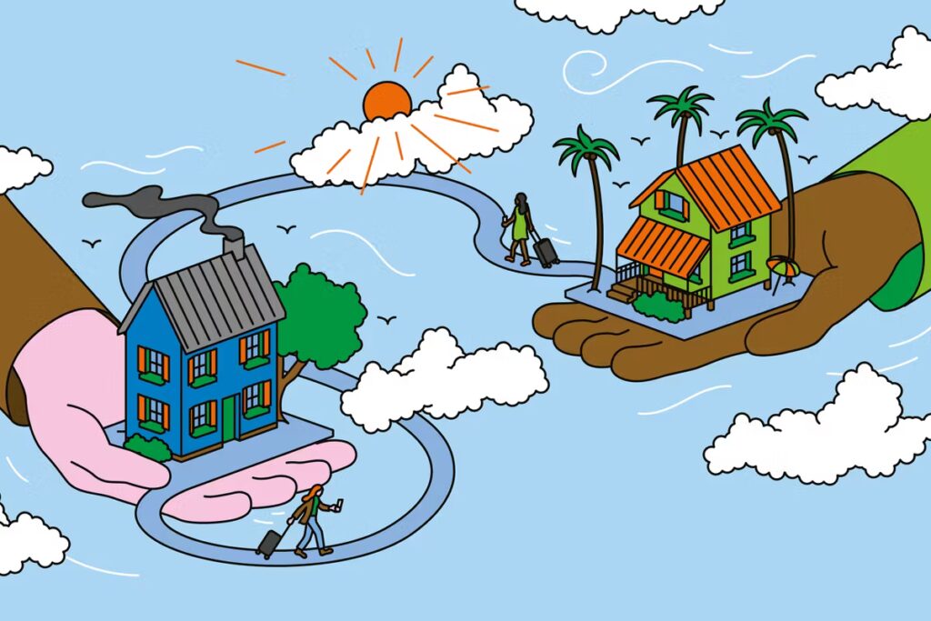 Le développement du home exchange en France : un modèle d’échange non marchand en plein essor.