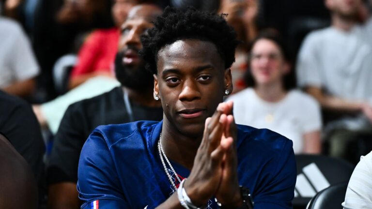 AJ Dybantsa sélectionné par les Wizards en première position lors du Draft NBA, suivez le premier tour en direct.