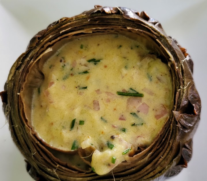 Recette d’artichaut vinaigrette sur le blog « Gourmandises de Loubna »