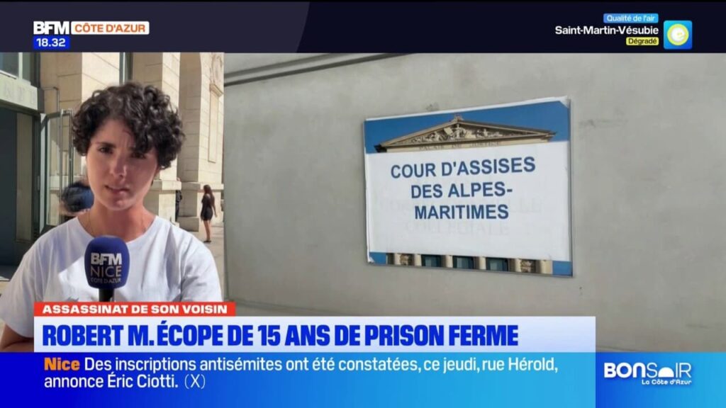 Assassinat du voisin : Robert M. condamné à 15 ans de prison ferme