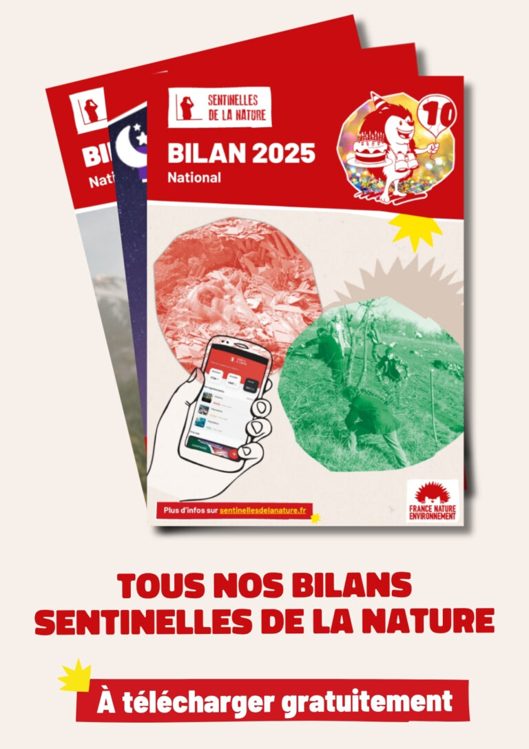 Bilan des Sentinelles de la Nature : État préoccupant de la biodiversité en France.