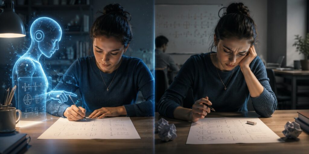 Essai randomisé évalue le coût d’apprentissage de l’assistance IA sans encadrement humain