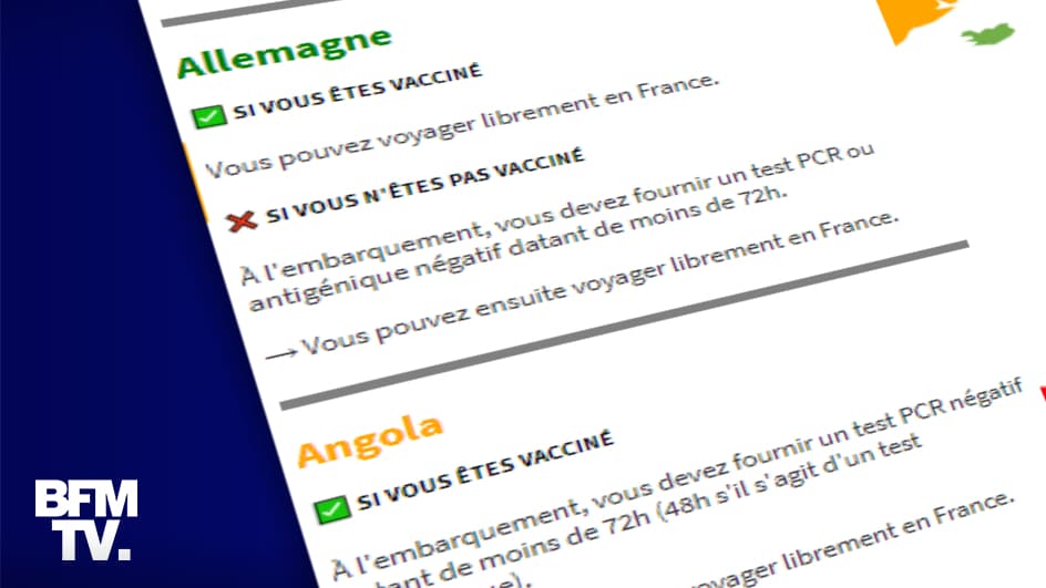 Conditions de voyage pour touristes étrangers : tests PCR et quarantaine selon les pays.