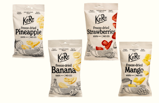 Fruits lyophilisés : KoRo attire les femmes actives avec une nouvelle offre alimentaire.