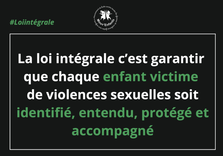 Mouv’Enfants propose une loi intégrale pour renforcer les droits des enfants en France.