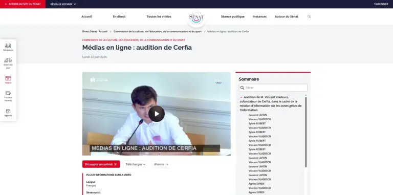 Le Sénat accueille Cerfia pour discuter des enjeux de la transition énergétique.