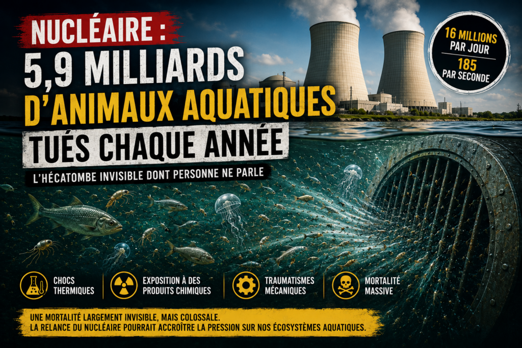 Nucléaire : l'hécatombe invisible de 5,9 milliards d'animaux aquatiques dont personne ne parle