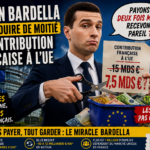 Jordan Bardella découvre le bouton « réduire de moitié » : après les dépenses publiques, voici l’Union européenne