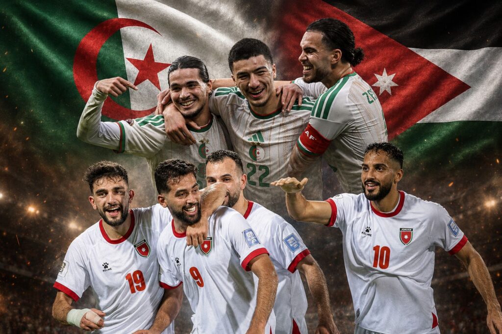 Algérie et Jordanie s’affrontent lors d’un match décisif pour la qualification des Verts.