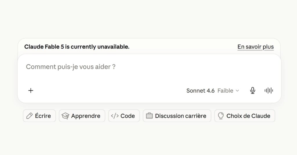 Le gouvernement des États-Unis impose à Anthropic l’arrêt de l’accès à Fable 5 et Mythos 5.