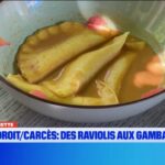 Des raviolis aux gambas proposés par un restaurant à Carcès.