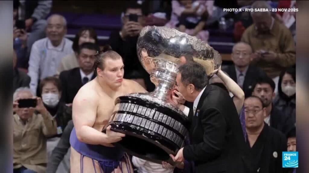 Aonishiki Arata, le sumo ukrainien, défie les traditions du Japon.