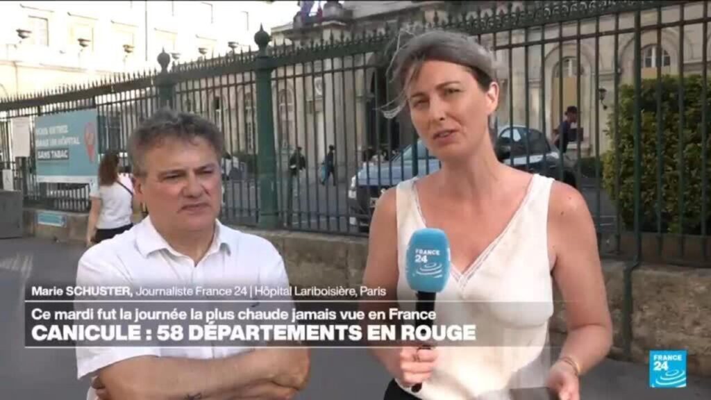 Canicule en France : hausse des admissions aux services d’urgence en raison de la chaleur.