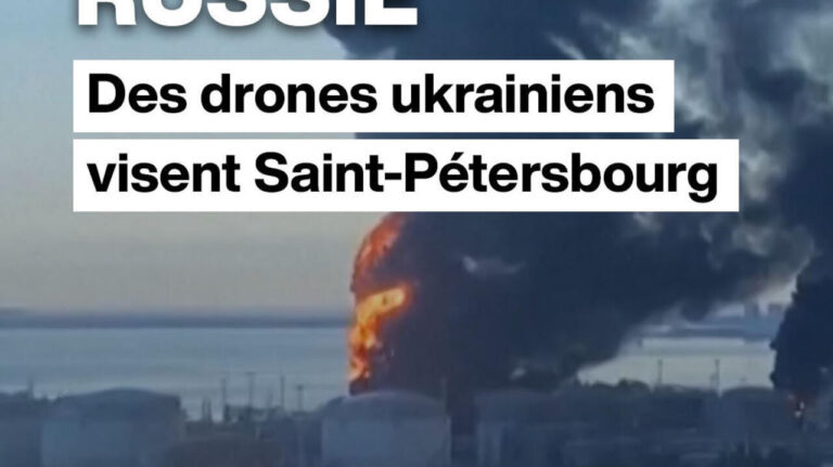 Des drones ukrainiens ciblent des infrastructures à Saint-Pétersbourg, selon des sources locales.