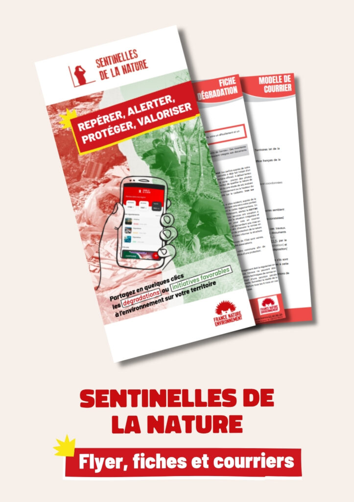 Ressources disponibles pour les Sentinelles de la nature en France pour la protection environnementale.