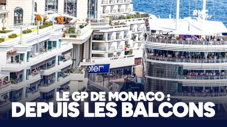 GP de Monaco : Les balcons privés offrent une vue privilégiée sur la course.