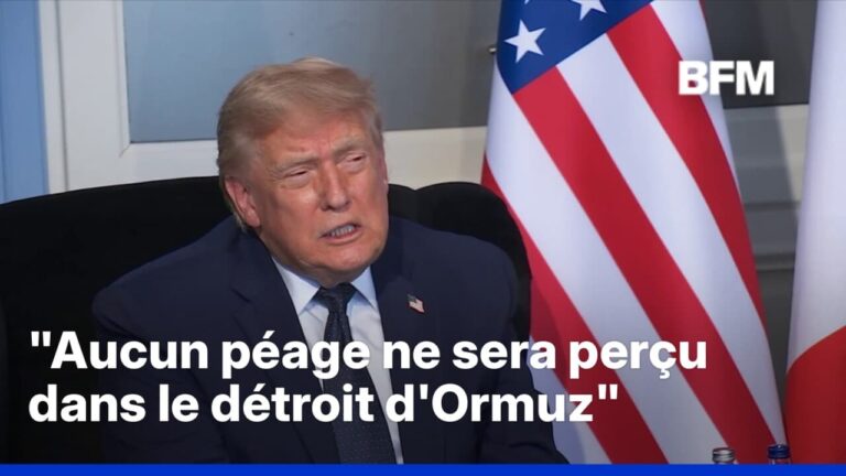 Iran : Donald Trump évoque un péage à Ormuz en cas d’échec des négociations.