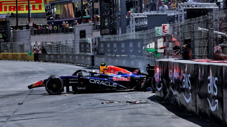 Isack Hadjar heurte le mur lors des essais libres du Grand Prix de Monaco
