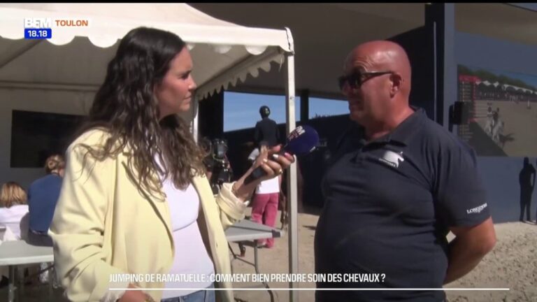 Prise en charge des 218 chevaux au Jumping de Ramatuelle par des professionnels équestres