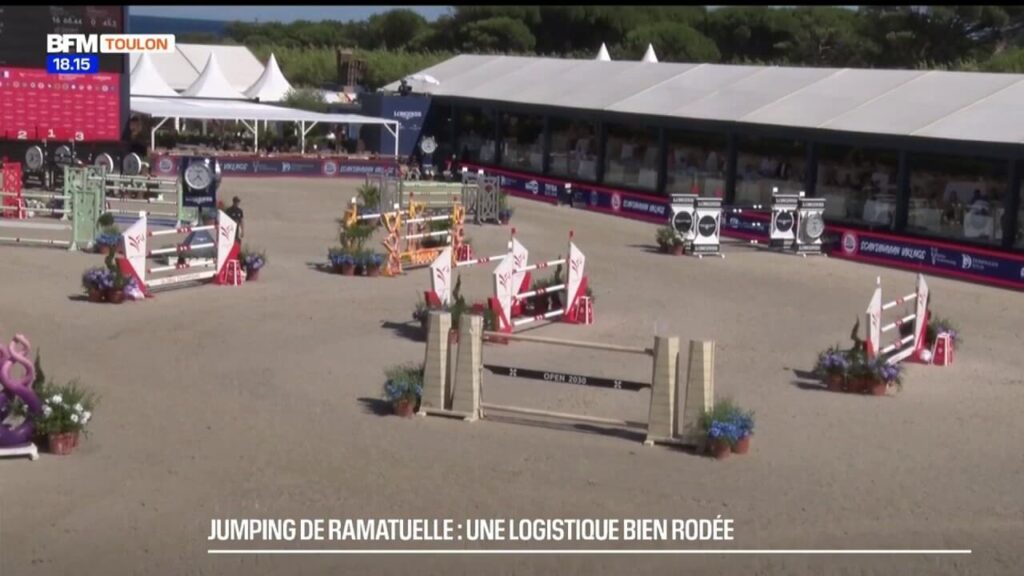 Logistique efficace au Jumping de Ramatuelle pour une compétition réussie.