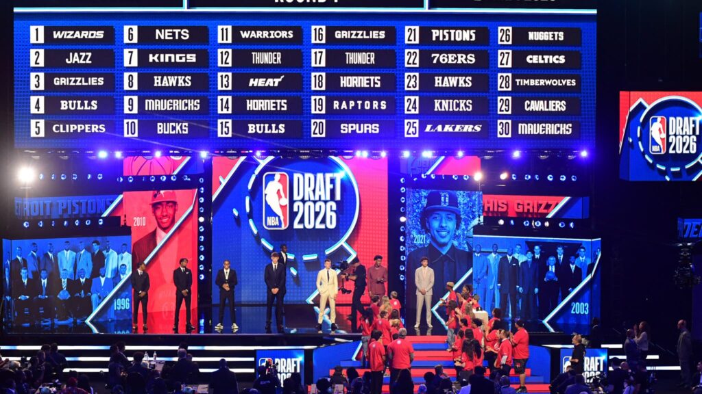 Draft NBA 2026 : Classement complet du premier tour et choix des équipes.