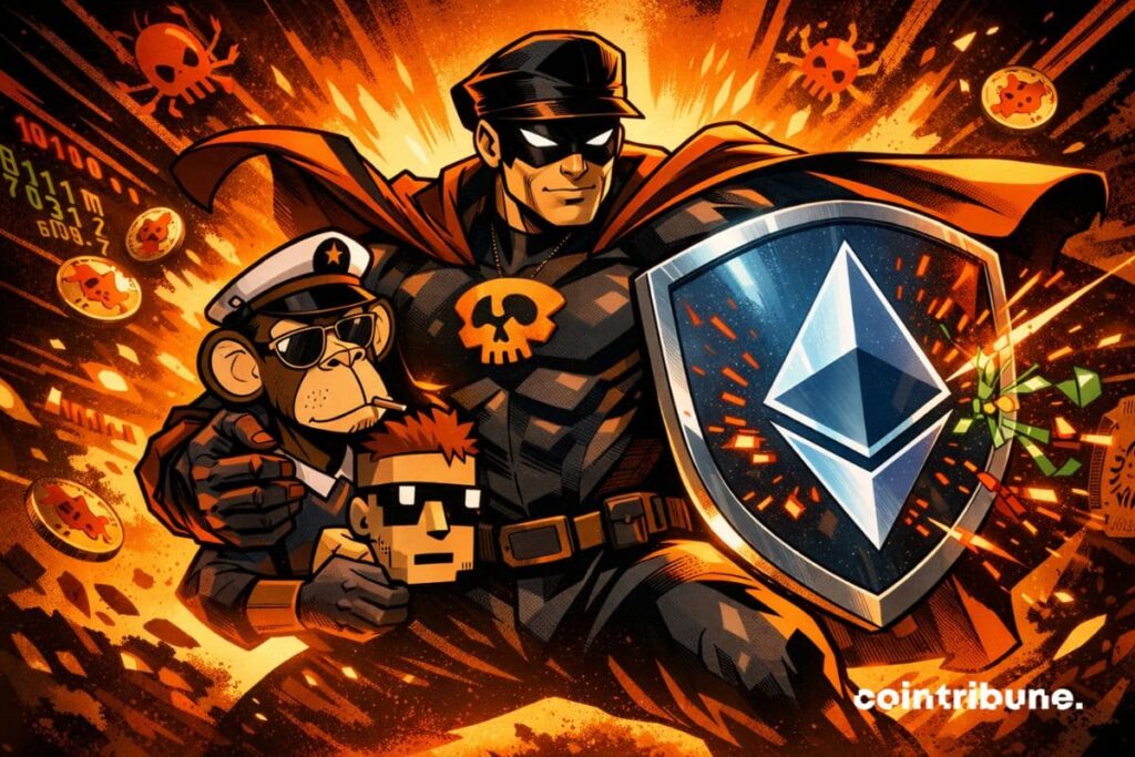 Yuga Labs sécurise plus de 60 NFTs, dont des Bored Apes et CryptoPunks, sur Ethereum.