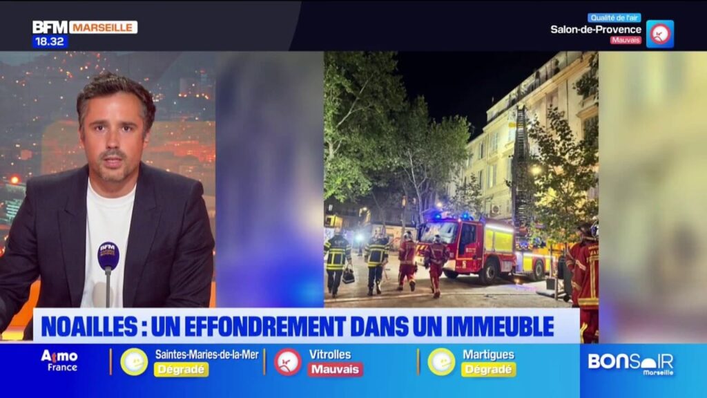 Effondrement d’un immeuble à Noailles : plusieurs personnes piégées sous les décombres.