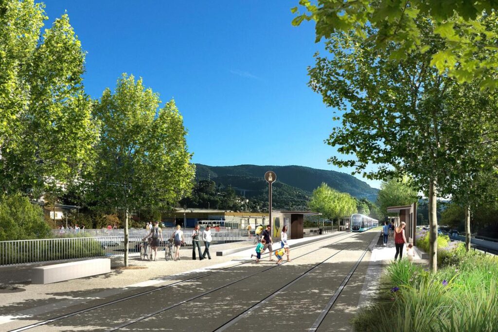 Validation du projet de la ligne 5 de tramway entre Nice, La Trinité et Drap par le conseil métropolitain.