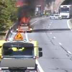 Voiture en feu sur l&rsquo;A8, circulation coupée entre La Turbie et Monaco vers l&rsquo;Italie.