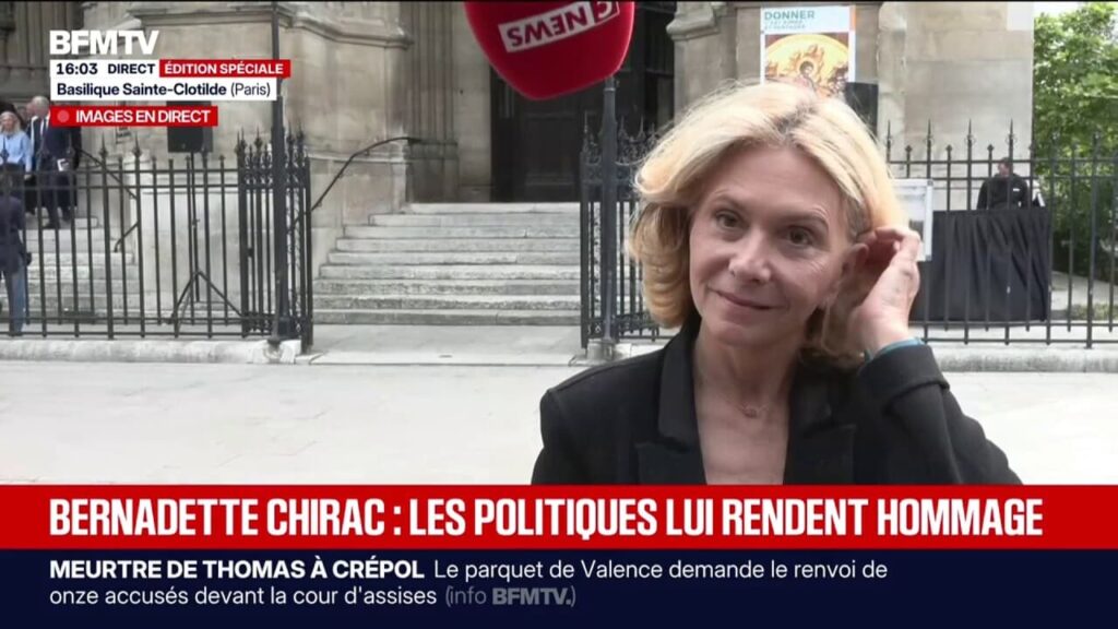 Obsèques de Bernadette Chirac : Valérie Pécresse évoque une page qui se tourne.