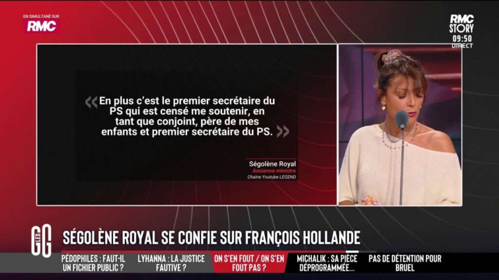 Ségolène Royal évoque sa relation avec François Hollande dans une interview récente.