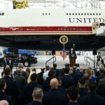 Donald Trump présente un nouvel Air Force One de luxe offert par le Qatar.