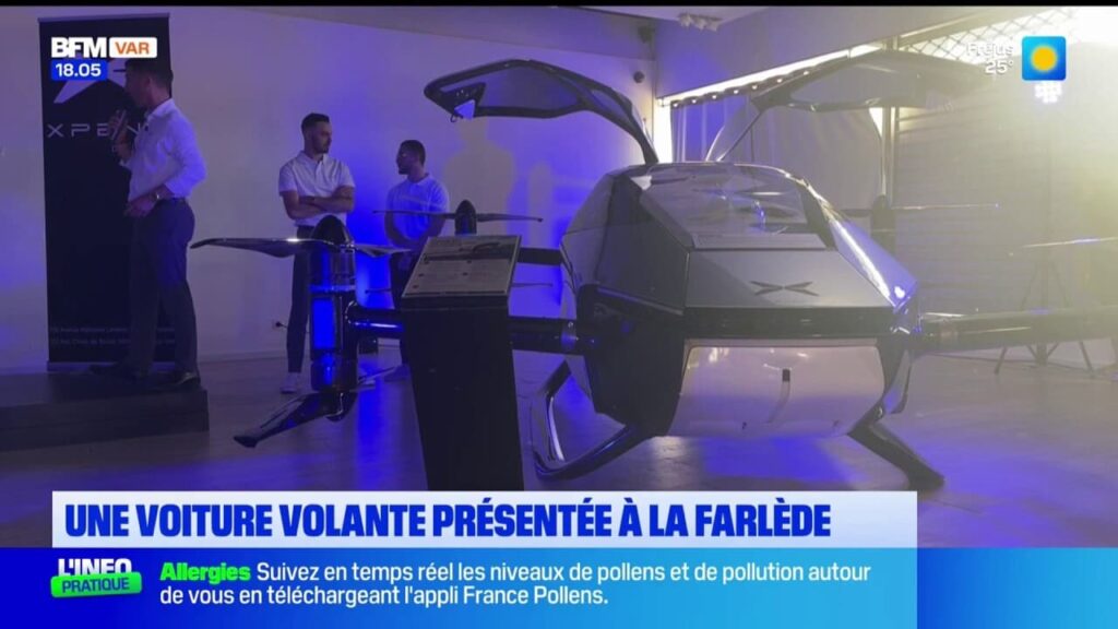 Un prototype de voiture volante développé par une start-up présenté à La Farlède.