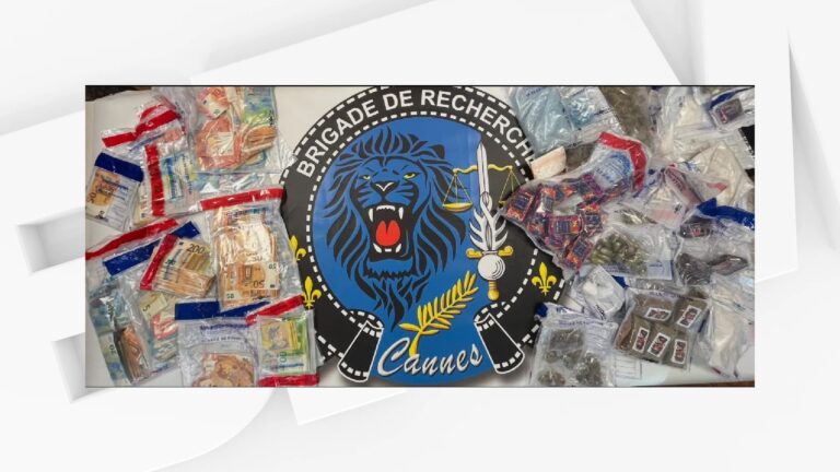 Démantèlement d’un réseau de narco-livraison à Cannes, cinq suspects en détention provisoire.