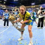 Réactions des Messines Valentini, Bouktit, Bundsen après leur sacre en Ligue des champions