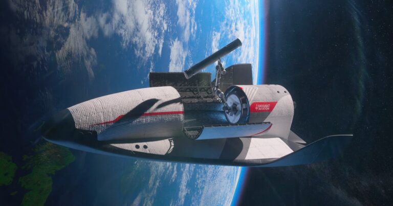 Dassault Aviation présente Vortex, une mini-navette pour la nouvelle ère spatiale.