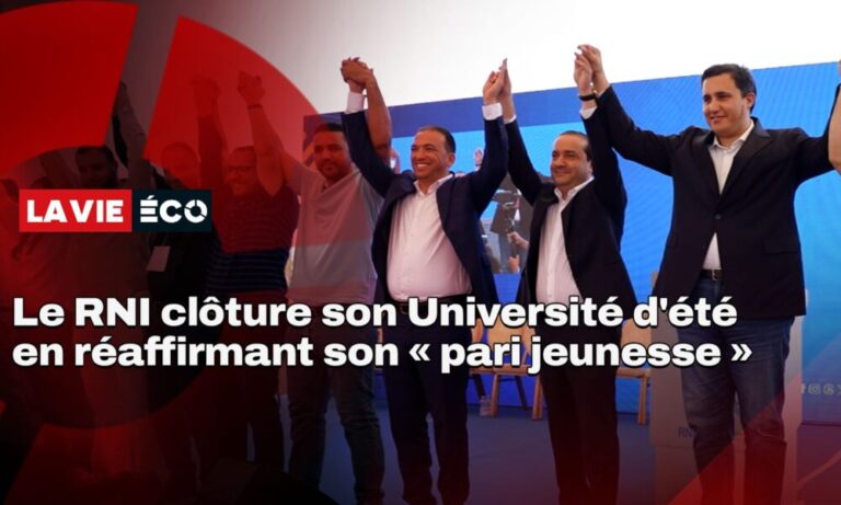 RNI réaffirme son engagement envers la jeunesse lors de l’Université d’été du parti.