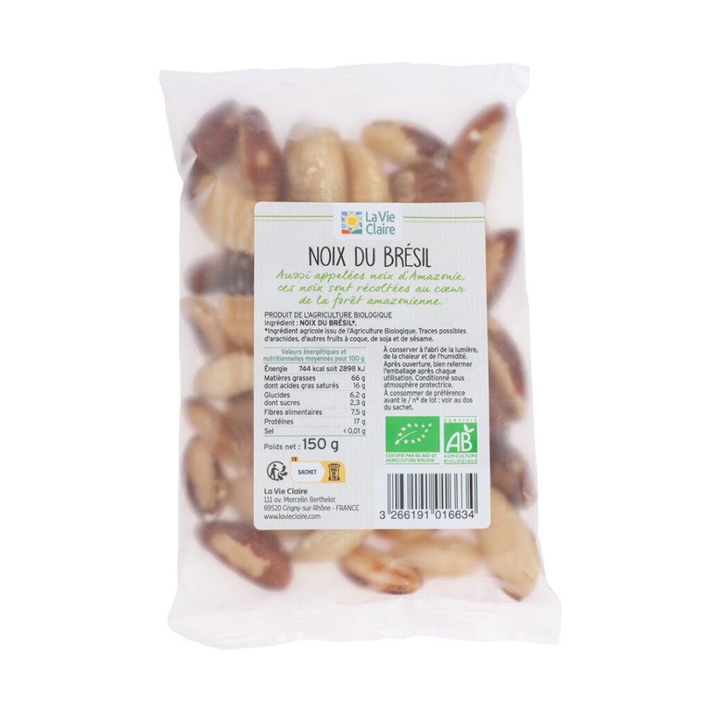 Rappel Consommateur – Détail NOIX DU BRESIL 150G LA VIE CLAIRE