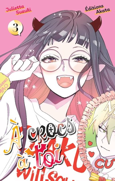 Publication des tomes 2 et 3 de « À crocs à toi » par Julietta Suzuki chez Akata.