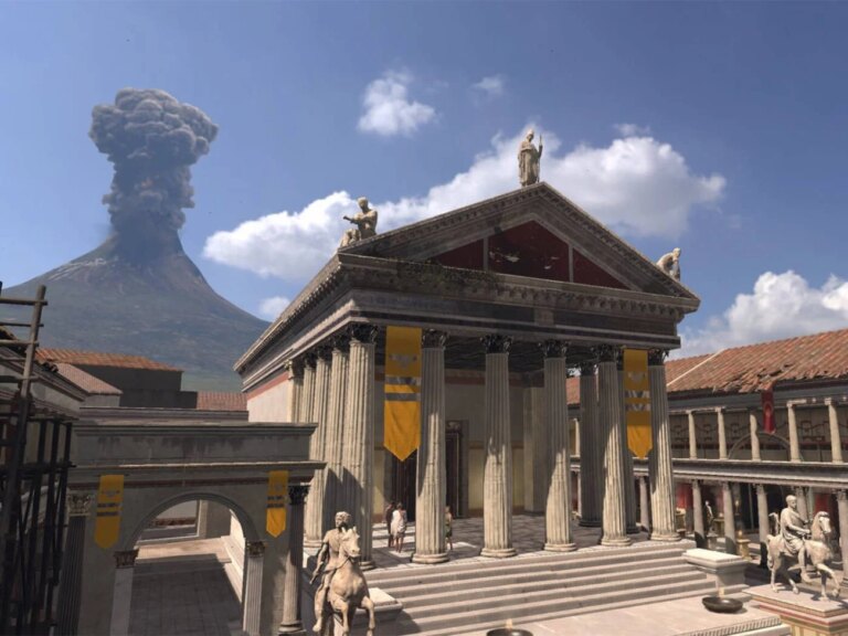 Pompéi : une expérience immersive recrée l’éruption du Vésuve pour les visiteurs.