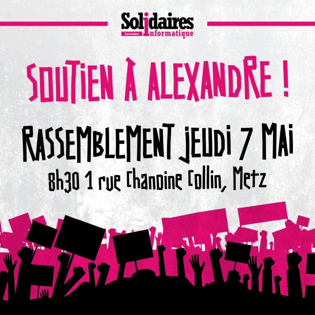 Rassemblement de soutien à Alexandre prévu le 7 mai à Paris pour les droits civiques.