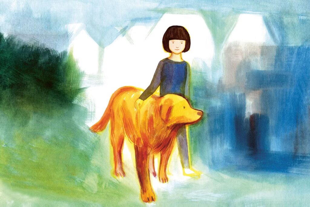 Mira, notre chien : un album illustré en lien avec ‘Chien bleu’