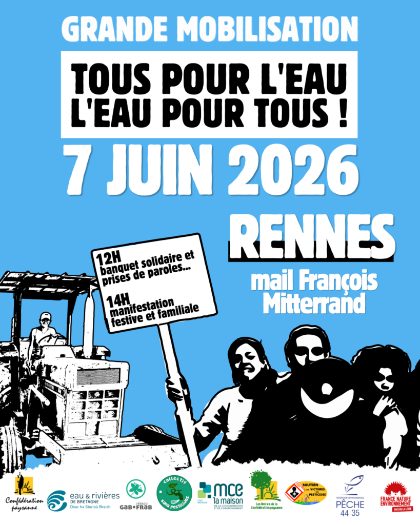 Mobilisation nationale pour l’accès à l’eau à Rennes le 7 juin.