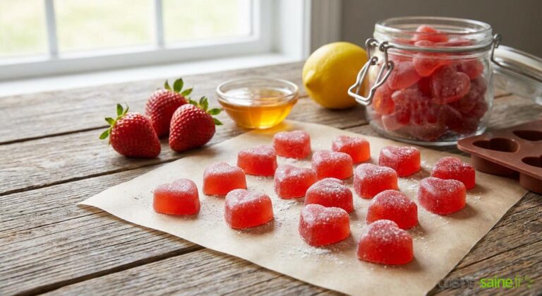 Fabrication de bonbons gélifiés à la fraise : une recette naturelle et fruitée en France