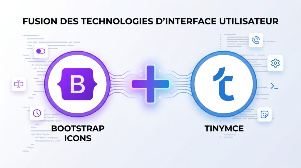 TinyMCE 7 intègre Bootstrap Icons en tant que plugin open source pour une meilleure personnalisation.