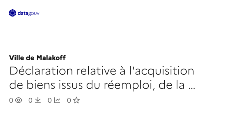 Acquisition de biens recyclés : application de la loi AGEC par les collectivités locales.